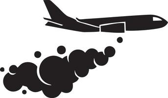 Plane icon symbol image vector, illustration of the flight aviation in black image. EPS 10 vector