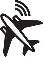 Plane icon symbol image vector, illustration of the flight aviation in black image. EPS 10 vector