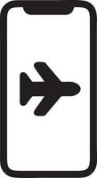 Plane icon symbol image vector, illustration of the flight aviation in black image. EPS 10 vector