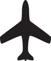 Plane icon symbol image vector, illustration of the flight aviation in black image. EPS 10 vector