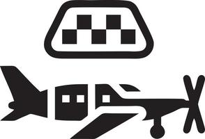 Plane icon symbol image vector, illustration of the flight aviation in black image. EPS 10 vector