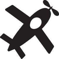 Plane icon symbol image vector, illustration of the flight aviation in black image. EPS 10 vector