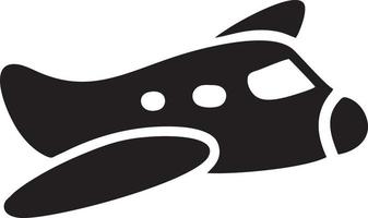 Plane icon symbol image vector, illustration of the flight aviation in black image. EPS 10 vector