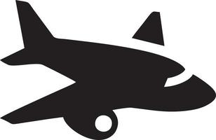 Plane icon symbol image vector, illustration of the flight aviation in black image. EPS 10 vector