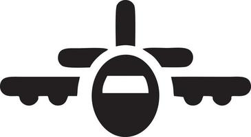 Plane icon symbol image vector, illustration of the flight aviation in black image. EPS 10 vector