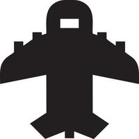 Plane icon symbol image vector, illustration of the flight aviation in black image. EPS 10 vector