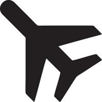 Plane icon symbol image vector, illustration of the flight aviation in black image. EPS 10 vector