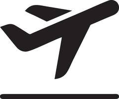 Plane icon symbol image vector, illustration of the flight aviation in black image. EPS 10 vector