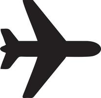 Plane icon symbol image vector, illustration of the flight aviation in black image. EPS 10 vector