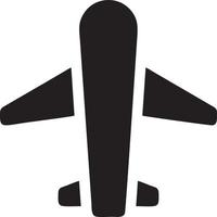 Plane icon symbol image vector, illustration of the flight aviation in black image. EPS 10 vector