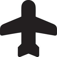 Plane icon symbol image vector, illustration of the flight aviation in black image. EPS 10 vector