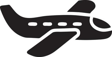 Plane icon symbol image vector, illustration of the flight aviation in black image. EPS 10 vector