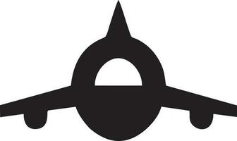 Plane icon symbol image vector, illustration of the flight aviation in black image. EPS 10 vector