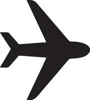 Plane icon symbol image vector, illustration of the flight aviation in black image. EPS 10 vector