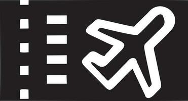 Plane icon symbol image vector, illustration of the flight aviation in black image. EPS 10 vector