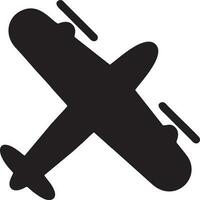 Plane icon symbol image vector, illustration of the flight aviation in black image. EPS 10 vector