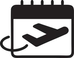 Plane icon symbol image vector, illustration of the flight aviation in black image. EPS 10 vector