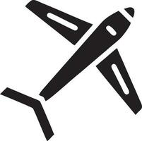 Plane icon symbol image vector, illustration of the flight aviation in black image. EPS 10 vector