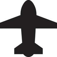 Plane icon symbol image vector, illustration of the flight aviation in black image. EPS 10 vector