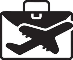 Plane icon symbol image vector, illustration of the flight aviation in black image. EPS 10 vector