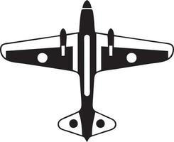 avión icono símbolo imagen vector, ilustración de el vuelo aviación en negro imagen. eps 10 vector