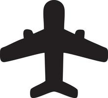 Plane icon symbol image vector, illustration of the flight aviation in black image. EPS 10 vector