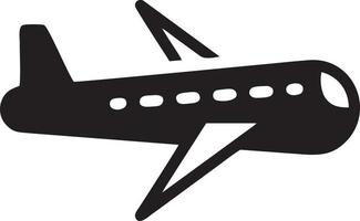 Plane icon symbol image vector, illustration of the flight aviation in black image. EPS 10 vector