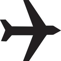 Plane icon symbol image vector, illustration of the flight aviation in black image. EPS 10 vector