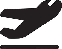 Plane icon symbol image vector, illustration of the flight aviation in black image. EPS 10 vector