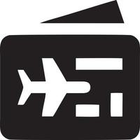 Plane icon symbol image vector, illustration of the flight aviation in black image. EPS 10 vector