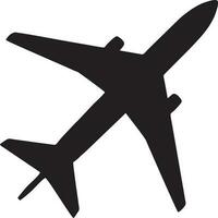 Plane icon symbol image vector, illustration of the flight aviation in black image. EPS 10 vector