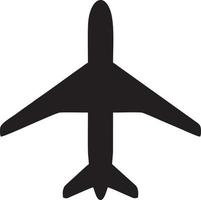 Plane icon symbol image vector, illustration of the flight aviation in black image. EPS 10 vector