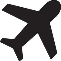 Plane icon symbol image vector, illustration of the flight aviation in black image. EPS 10 vector