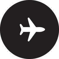 Plane icon symbol image vector, illustration of the flight aviation in black image. EPS 10 vector