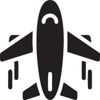 Plane icon symbol image vector, illustration of the flight aviation in black image. EPS 10 vector