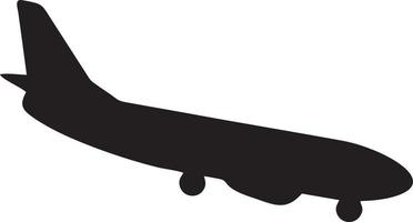 Plane icon symbol image vector, illustration of the flight aviation in black image. EPS 10 vector