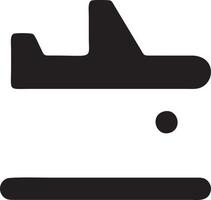 Plane icon symbol image vector, illustration of the flight aviation in black image. EPS 10 vector