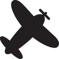 Plane icon symbol image vector, illustration of the flight aviation in black image. EPS 10 vector