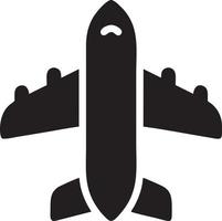 Plane icon symbol image vector, illustration of the flight aviation in black image. EPS 10 vector