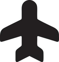 Plane icon symbol image vector, illustration of the flight aviation in black image. EPS 10 vector