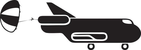 Plane icon symbol image vector, illustration of the flight aviation in black image. EPS 10 vector