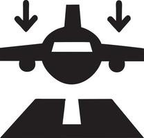 Plane icon symbol image vector, illustration of the flight aviation in black image. EPS 10 vector