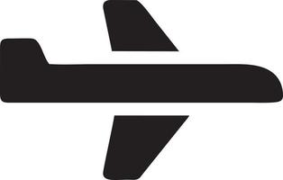 Plane icon symbol image vector, illustration of the flight aviation in black image. EPS 10 vector