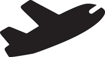 Plane icon symbol image vector, illustration of the flight aviation in black image. EPS 10 vector