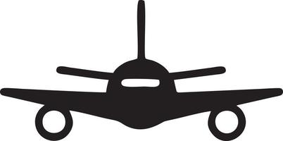 Plane icon symbol image vector, illustration of the flight aviation in black image. EPS 10 vector