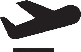 Plane icon symbol image vector, illustration of the flight aviation in black image. EPS 10 vector