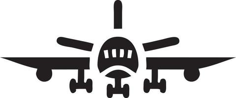 Plane icon symbol image vector, illustration of the flight aviation in black image. EPS 10 vector