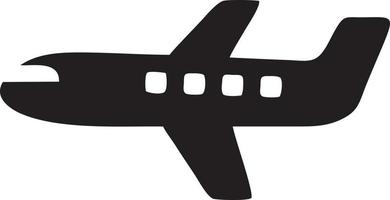 Plane icon symbol image vector, illustration of the flight aviation in black image. EPS 10 vector