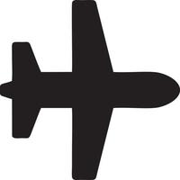 Plane icon symbol image vector, illustration of the flight aviation in black image. EPS 10 vector