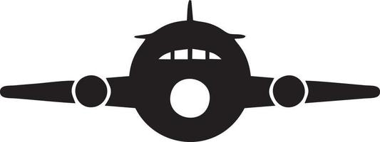 Plane icon symbol image vector, illustration of the flight aviation in black image. EPS 10 vector